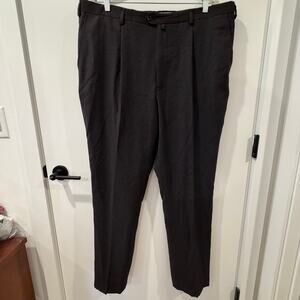 Incotex Super 100s Brown 100% Wool Made in Italy Suit Trousers Mens Pants